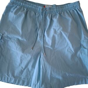 Jasmine Cargo Shorts Womens XL Blue Elastic Drawstring Cotton Blend Excellent